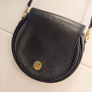 Vintage Francois Marot Black Leather Bag
